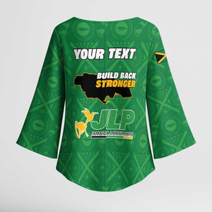 Personalized Jamaica Labour Party Kimono Sleeve Blouse Choose Jamica