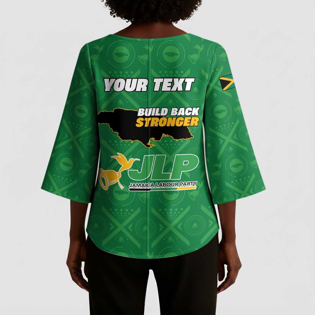 Personalized Jamaica Labour Party Kimono Sleeve Blouse Choose Jamica