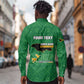 Personalized JLP Jamaica Labour Party Long Sleeve Button Shirt Build Back Stronger - African Pride
