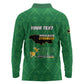 Personalized JLP Jamaica Labour Party Long Sleeve Polo Shirt Build Back Stronger - African Pride