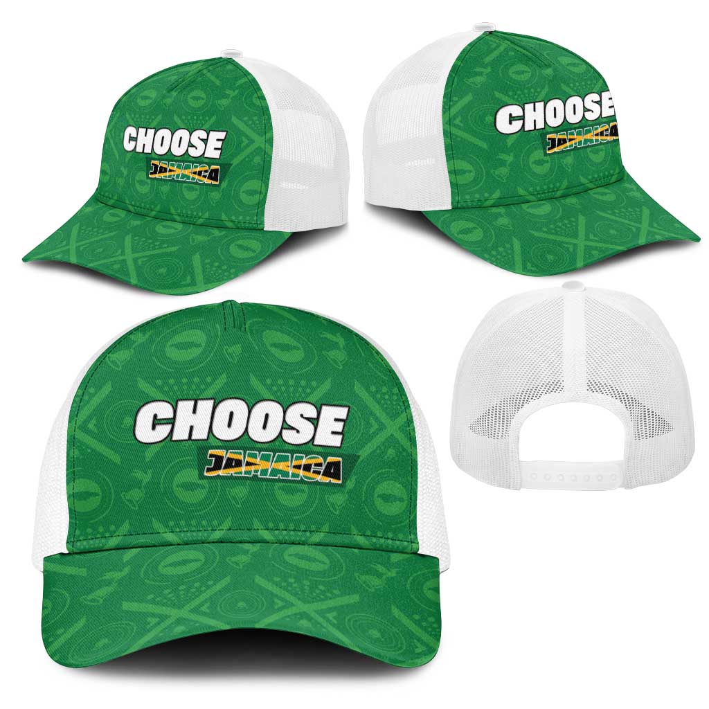 JLP Jamaica Labour Party Mesh Trucker Cap Build Back Stronger - African Pride