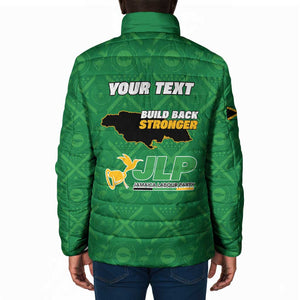 Personalized Jamaica Labour Party Padded Jacket Choose Jamica