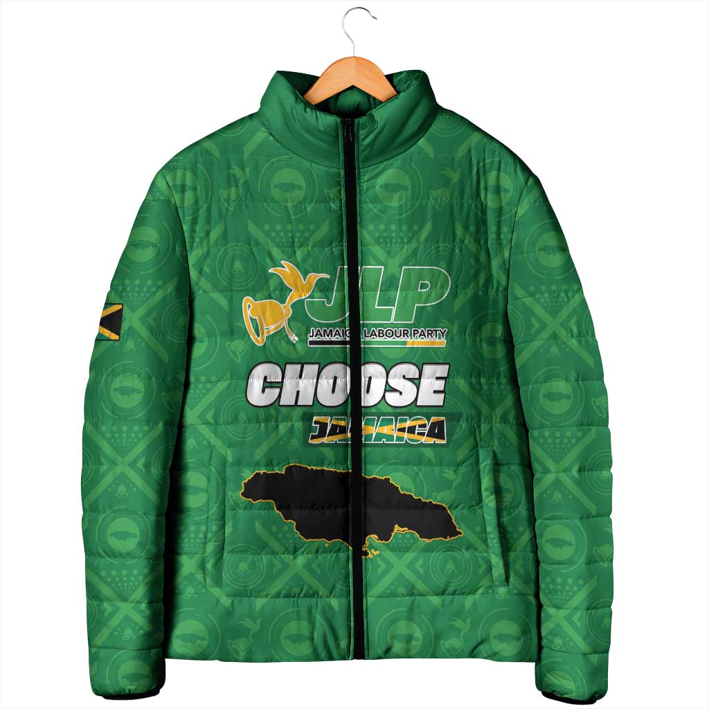 Personalized Jamaica Labour Party Padded Jacket Choose Jamica