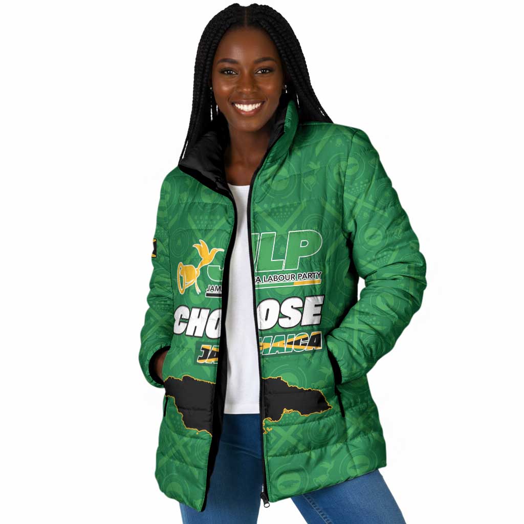 Personalized Jamaica Labour Party Padded Jacket Choose Jamica