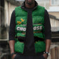Personalized Jamaica Labour Party Sleeveless Puffer Jacket Choose Jamica