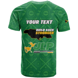 Personalized JLP Jamaica Labour Party T shirt Build Back Stronger - African Pride