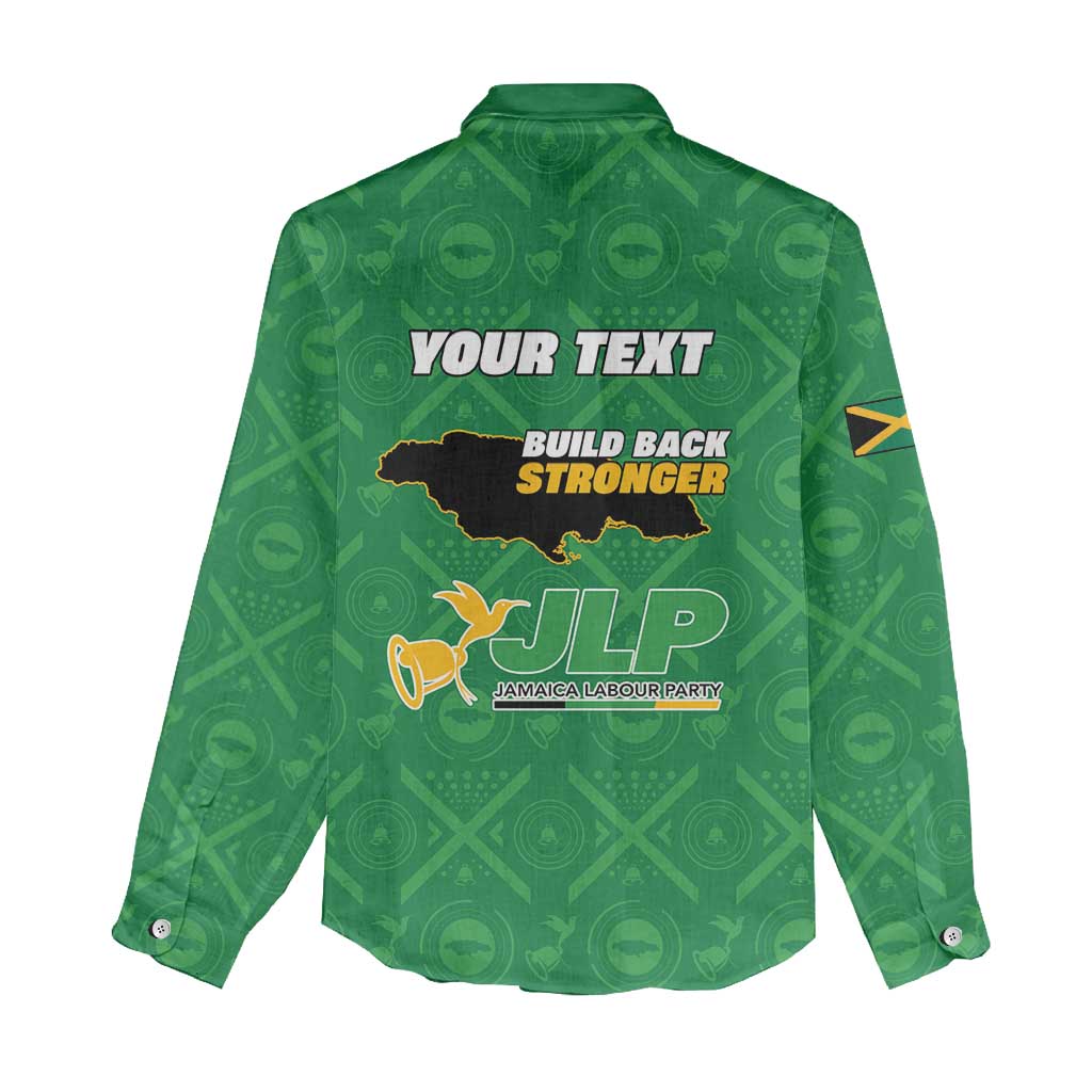 Personalized JLP Jamaica Labour Party Women Casual Shirt Build Back Stronger - African Pride