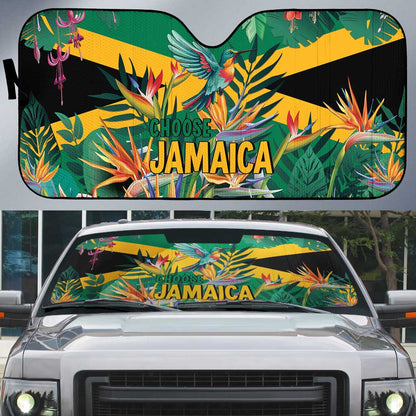 JLP 1PM Holness Auto Sun Shade Jamaica Labour Party - Tropical Style