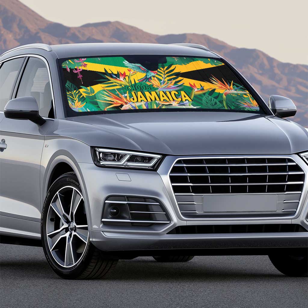 JLP 1PM Holness Auto Sun Shade Jamaica Labour Party - Tropical Style