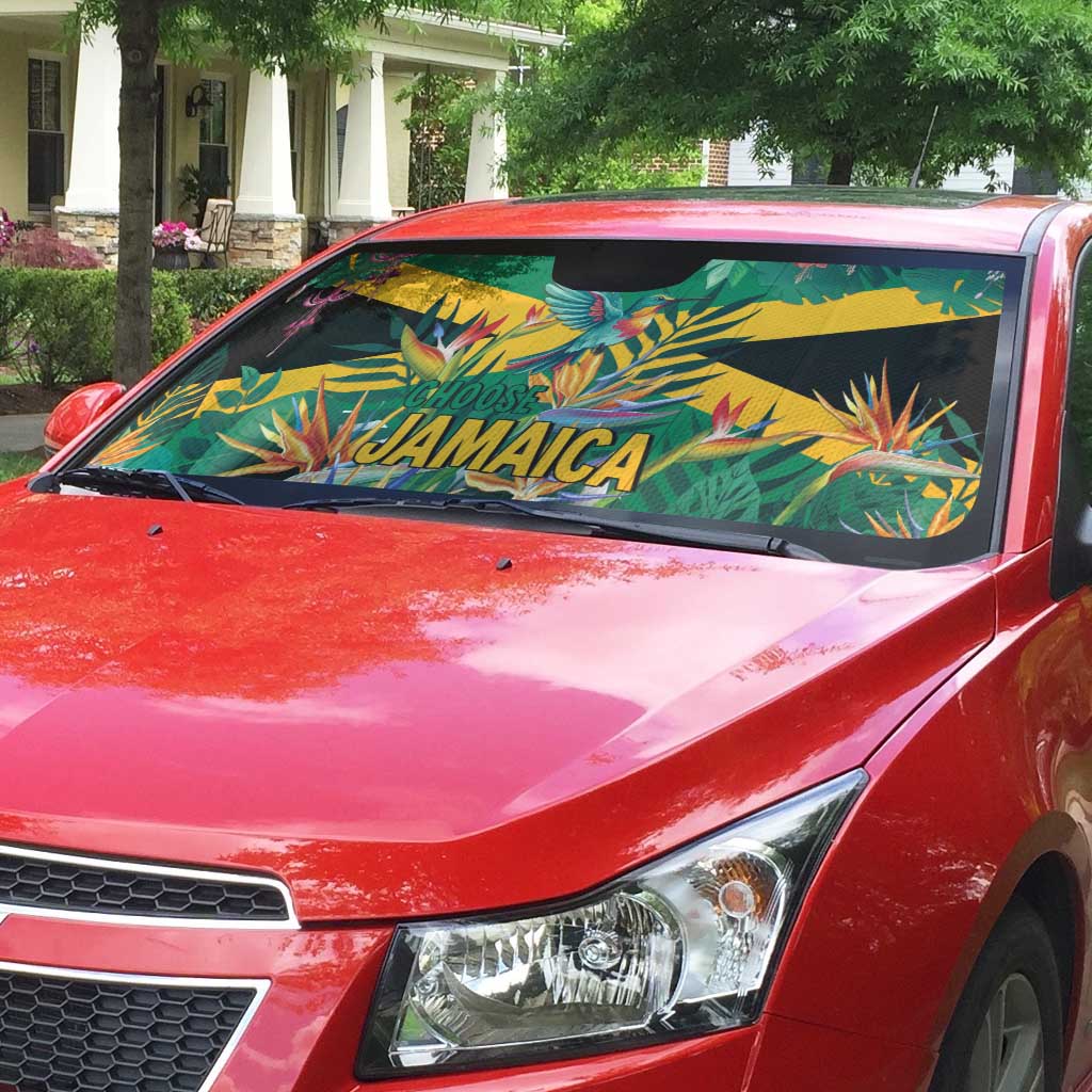 JLP 1PM Holness Auto Sun Shade Jamaica Labour Party - Tropical Style