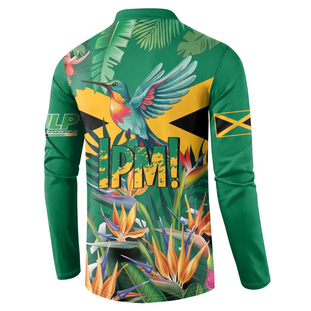 JLP 1PM Holness Button Sweatshirt Jamaica Labour Party - Tropical Style