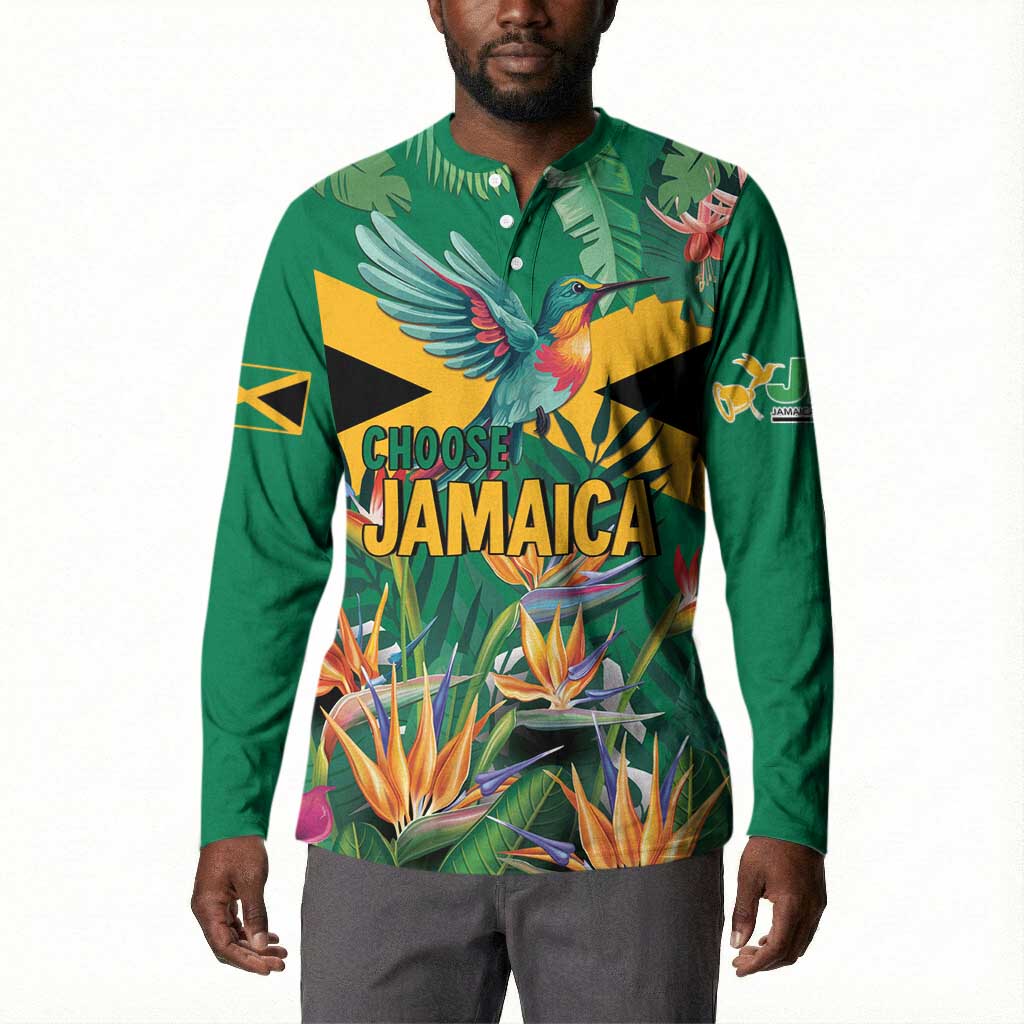 JLP 1PM Holness Button Sweatshirt Jamaica Labour Party - Tropical Style