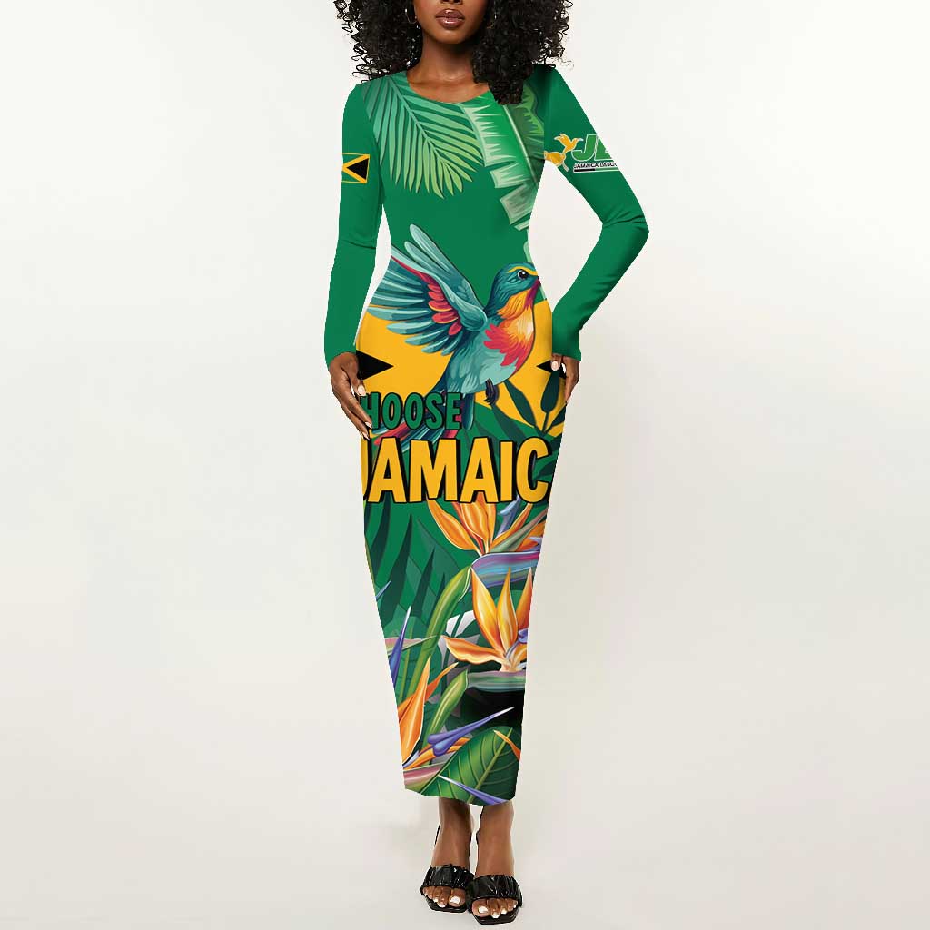 JLP 1PM Holness Long Sleeve Bodycon Dress Jamaica Labour Party - African Pride