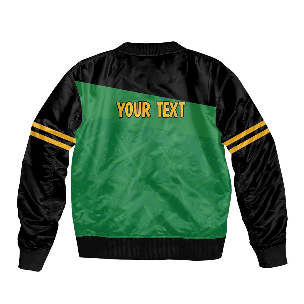 Personalized Jamaica Labour Party Supporters Bomber Jacket - African Pride