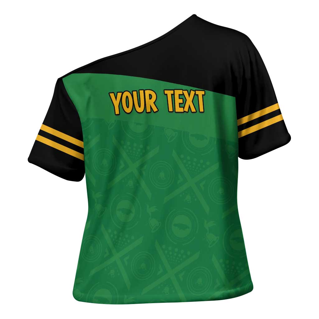 Personalized Jamaica Labour Party Cross Shoulder Shirt Proud Supporters