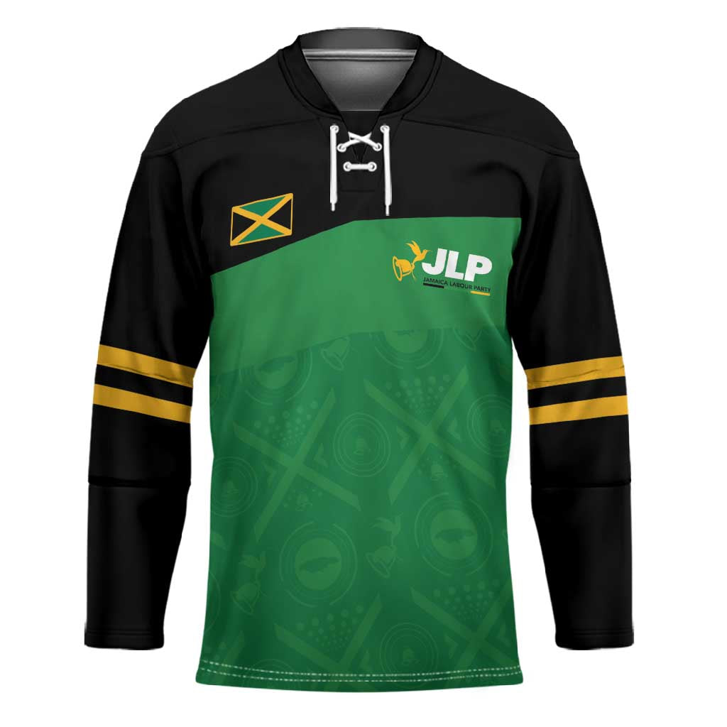 Personalized Jamaica Labour Party Hockey Jersey Proud Supporters