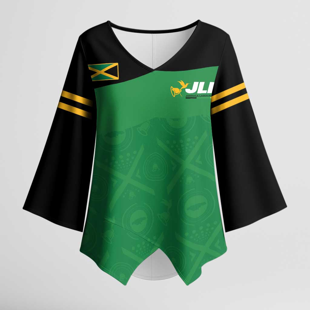 Personalized Jamaica Labour Party Kimono Sleeve Blouse Proud Supporters