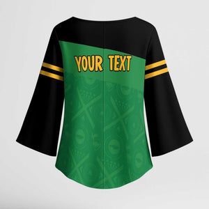 Personalized Jamaica Labour Party Kimono Sleeve Blouse Proud Supporters