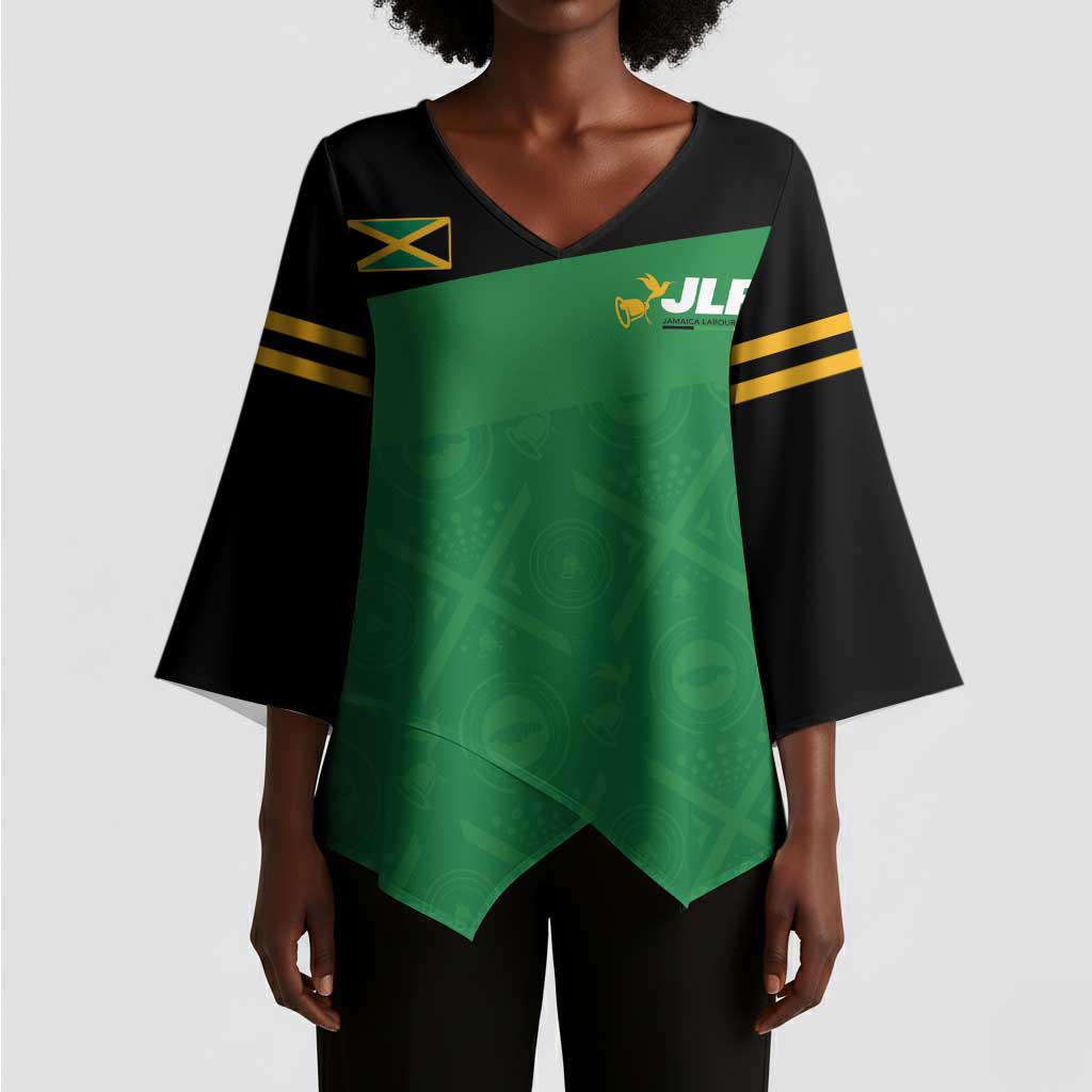 Personalized Jamaica Labour Party Kimono Sleeve Blouse Proud Supporters
