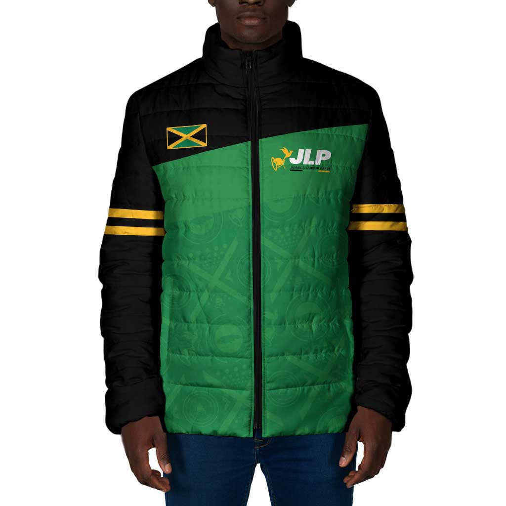 Personalized Jamaica Labour Party Padded Jacket Proud Supporters