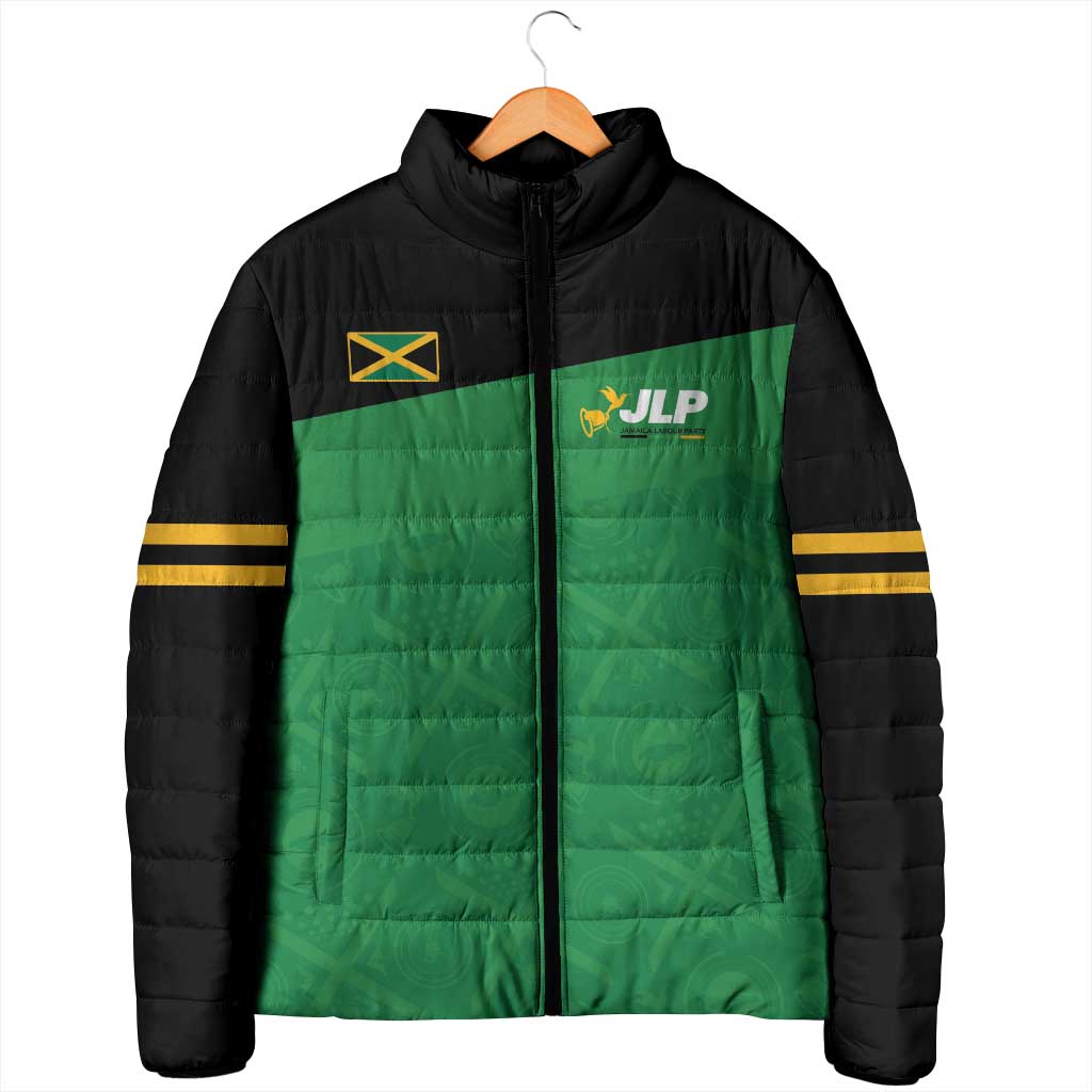 Personalized Jamaica Labour Party Padded Jacket Proud Supporters