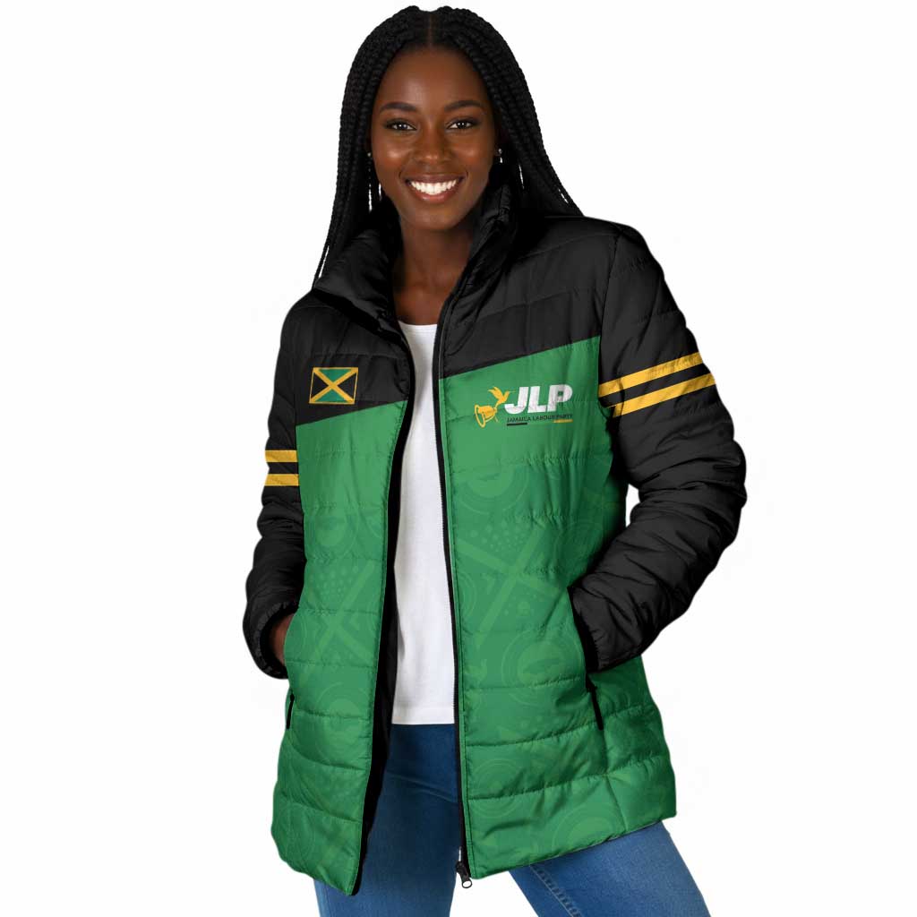 Personalized Jamaica Labour Party Padded Jacket Proud Supporters