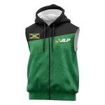 Personalized Jamaica Labour Party Supporters Sleeveless Zip Hoodie - African Pride