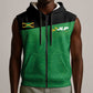 Personalized Jamaica Labour Party Supporters Sleeveless Zip Hoodie - African Pride