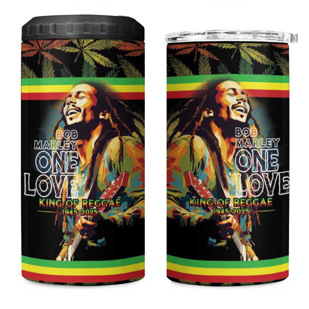 Jamaica Legend Bob Birthday 4 in 1 Can Cooler Tumbler Thank You For The Memories