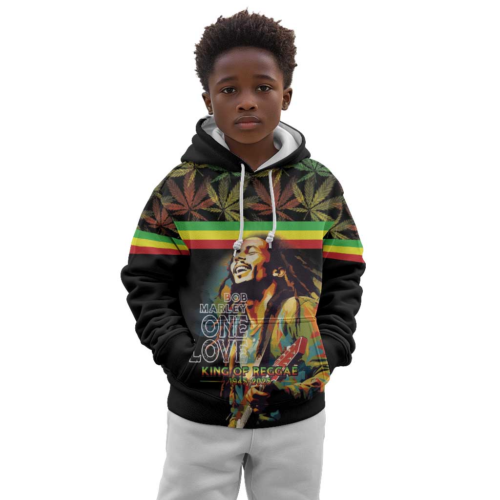 Jamaica Legend Bob Birthday Kid Hoodie Thank You For The Memories