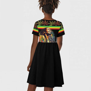 Jamaica Legend Bob Birthday Kid Short Sleeve Dress Thank You For The Memories