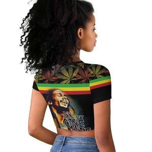 Jamaica Legend Bob Birthday Raglan Cropped T shirt Thank You For The Memories