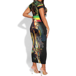 Jamaica Legend Bob Birthday Short Sleeve Bodycon Dress Thank You For The Memories