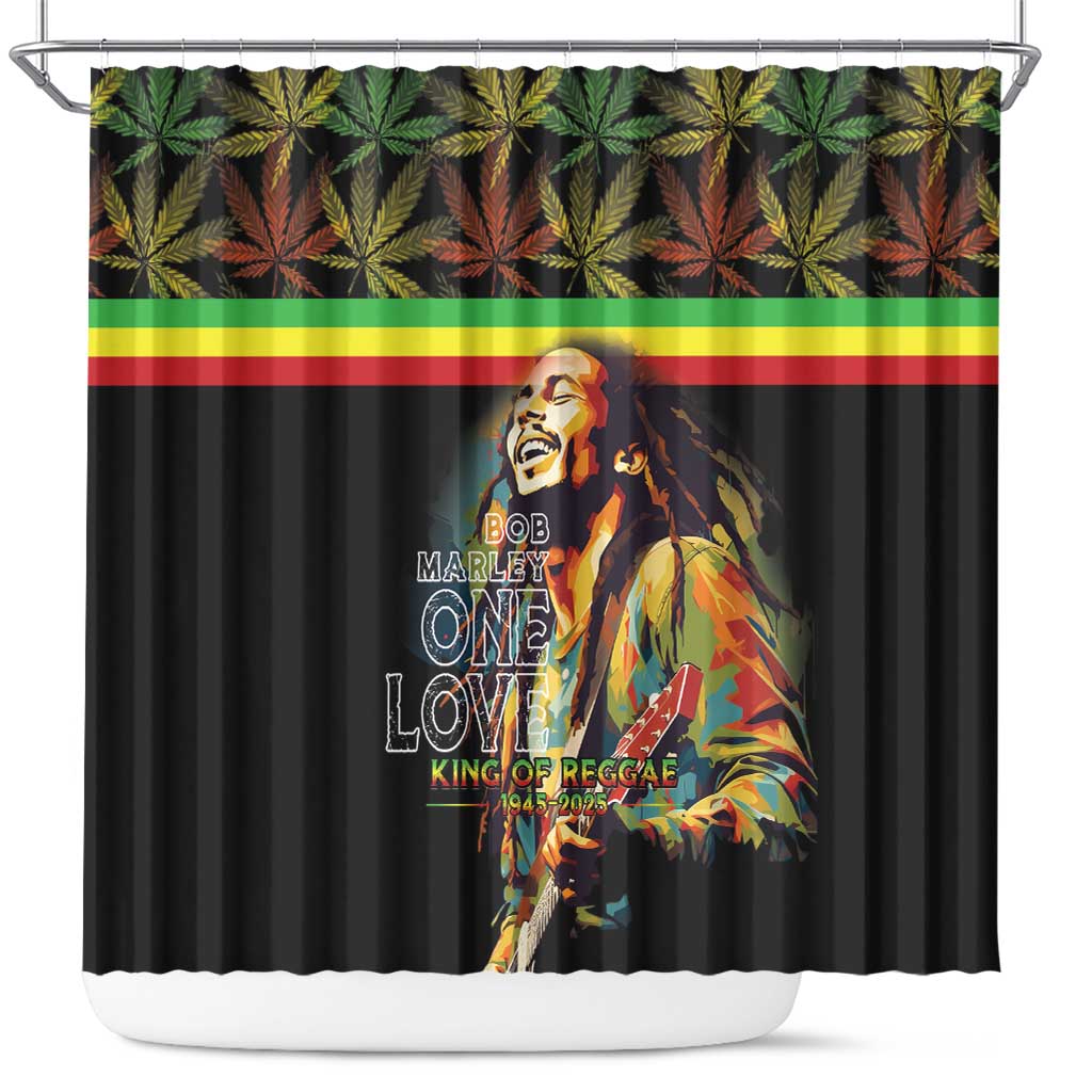 Jamaica Legend Bob Birthday Shower Curtain Thank You For The Memories