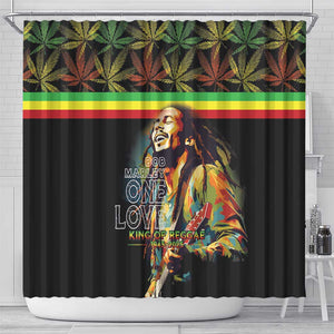 Jamaica Legend Bob Birthday Shower Curtain Thank You For The Memories