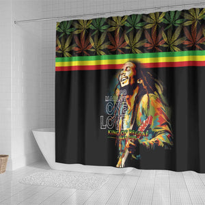 Jamaica Legend Bob Birthday Shower Curtain Thank You For The Memories