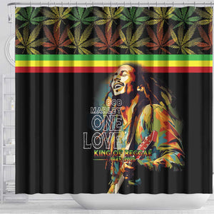 Jamaica Legend Bob Birthday Shower Curtain Thank You For The Memories