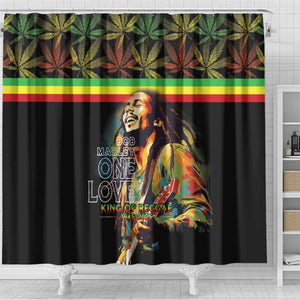 Jamaica Legend Bob Birthday Shower Curtain Thank You For The Memories