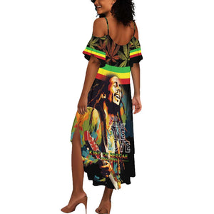 Jamaica Legend Bob Birthday Summer Maxi Dress Thank You For The Memories