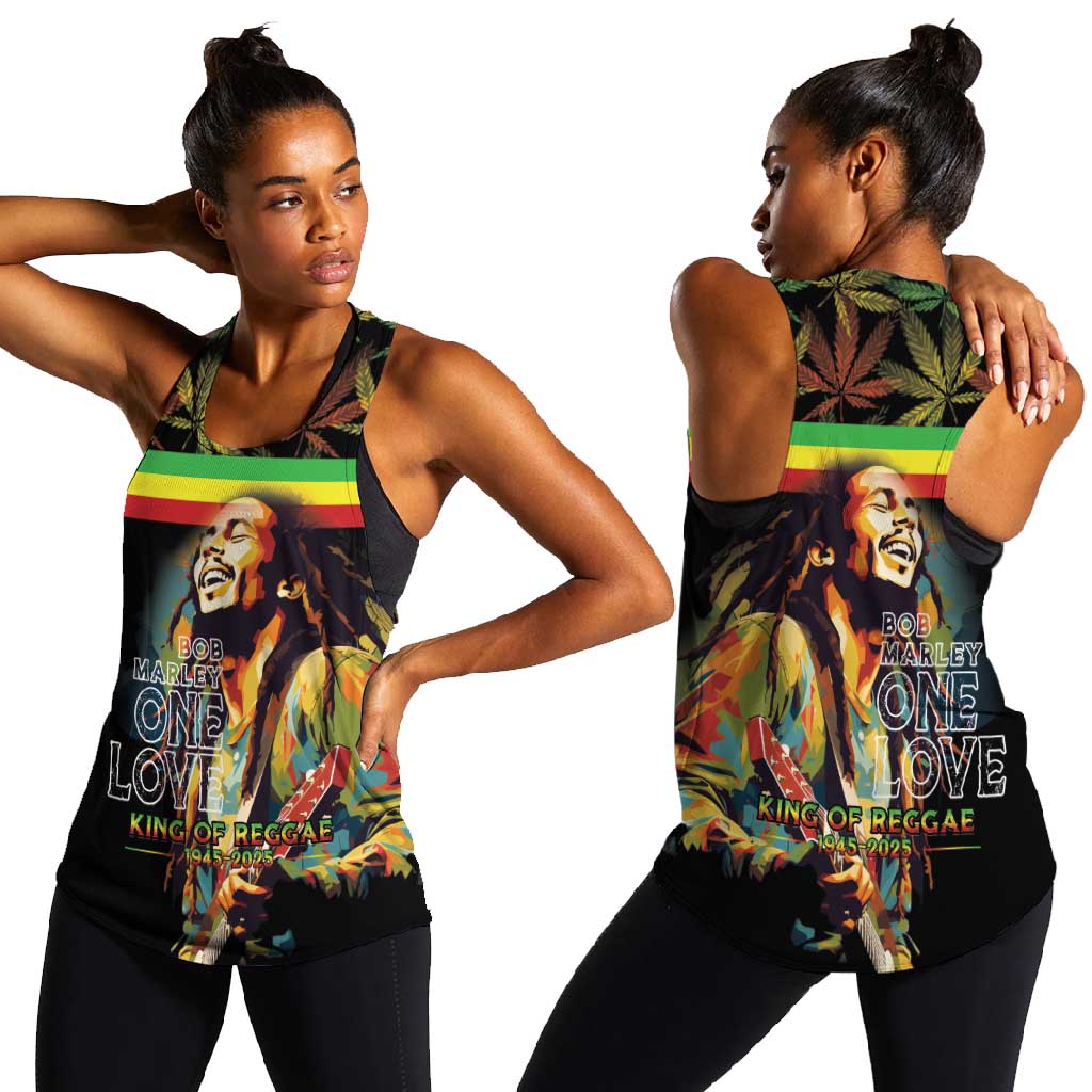 Jamaica Legend Bob Birthday Women Racerback Tank Thank You For The Memories