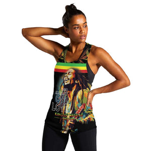 Jamaica Legend Bob Birthday Women Racerback Tank Thank You For The Memories