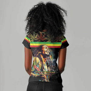 Jamaica Legend Bob Birthday Women V-Neck T-Shirt Thank You For The Memories