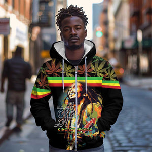 Jamaica Legend Bob Birthday Zip Hoodie Thank You For The Memories