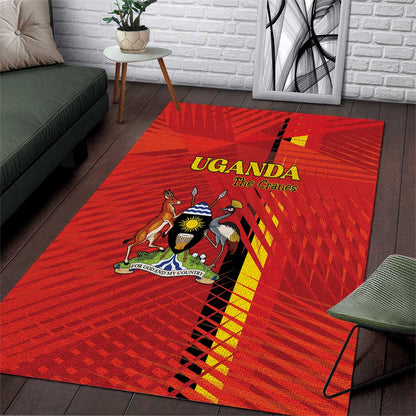 Uganda Football Area Rug Go Champions Cranes - African Pride