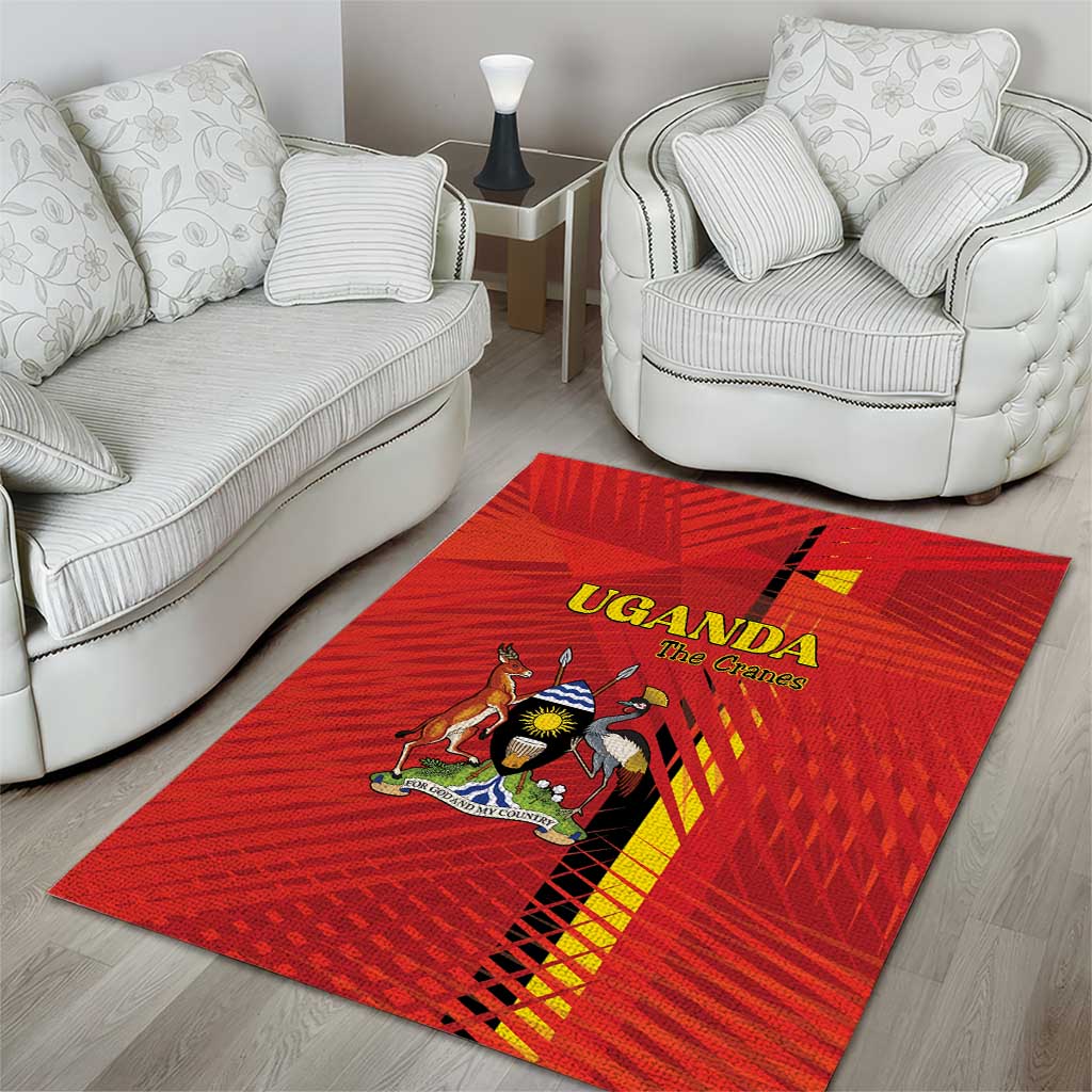 Uganda Football Area Rug Go Champions Cranes - African Pride