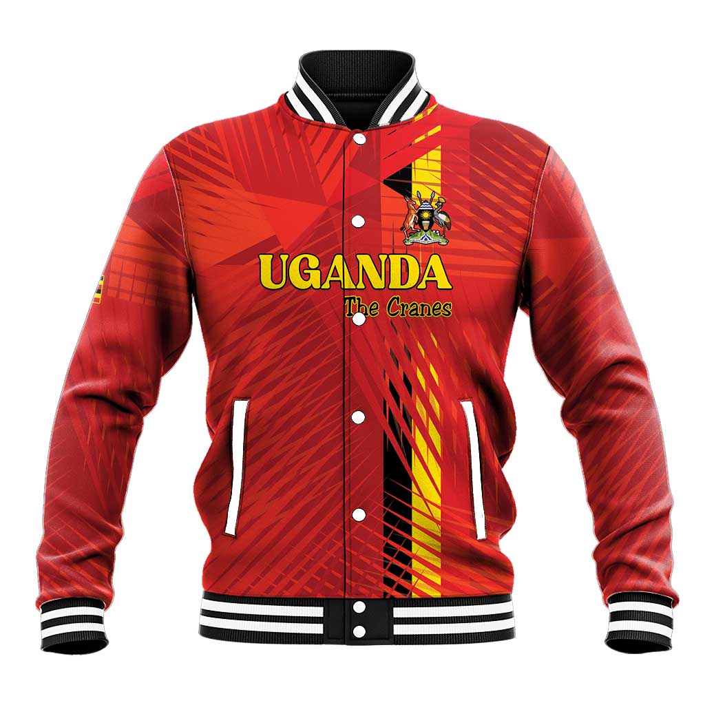 Custom Uganda Football Baseball Jacket Go Champions Cranes - African Pride
