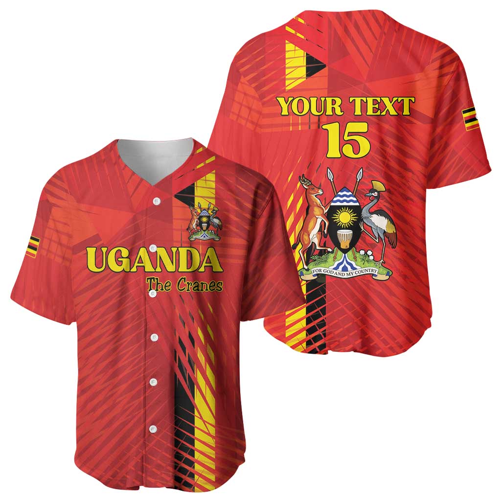 Custom Uganda Football Baseball Jersey Go Champions Cranes LT15