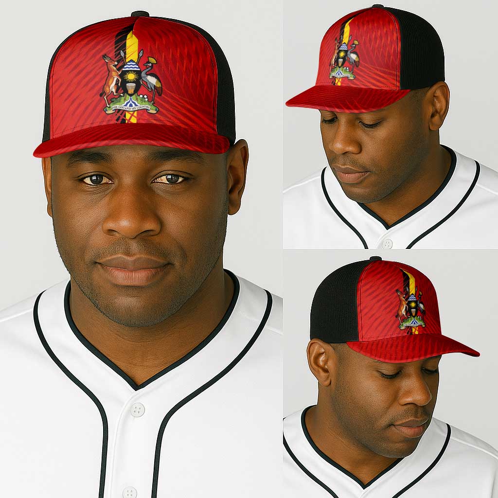 Uganda Football Baseball Net Cap Go Champions Cranes - African Pride