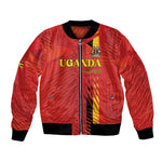 Custom Uganda Football Bomber Jacket Go Champions Cranes - African Pride