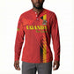 Custom Uganda Football Button Sweatshirt Go Champions Cranes